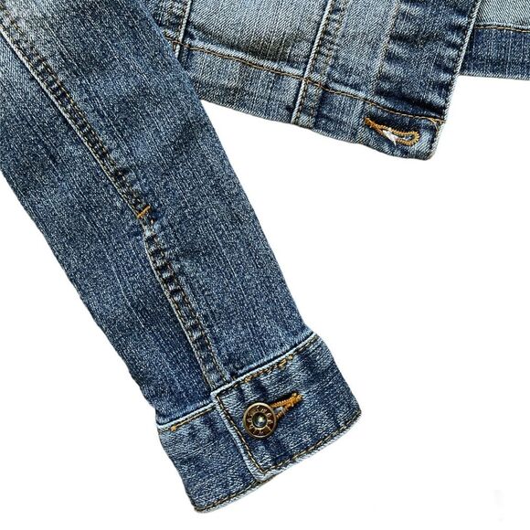 Sweet Vibes Bolero length jeans Jacket some distressing Size M runs small - Picture 7 of 10